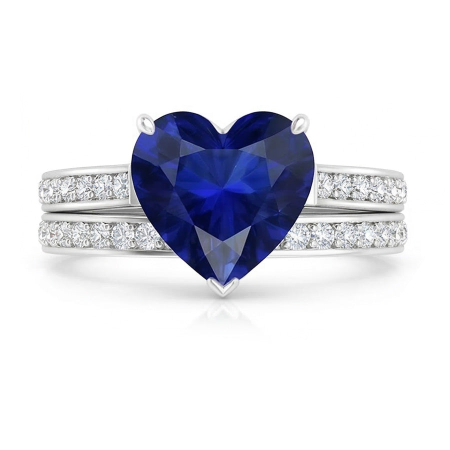 echter round diamant 4Karat memoire-ring Seitenansicht