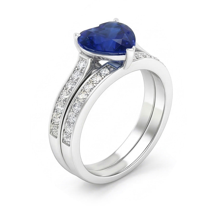 echter round diamant 4Karat memoire-ring Detailansicht