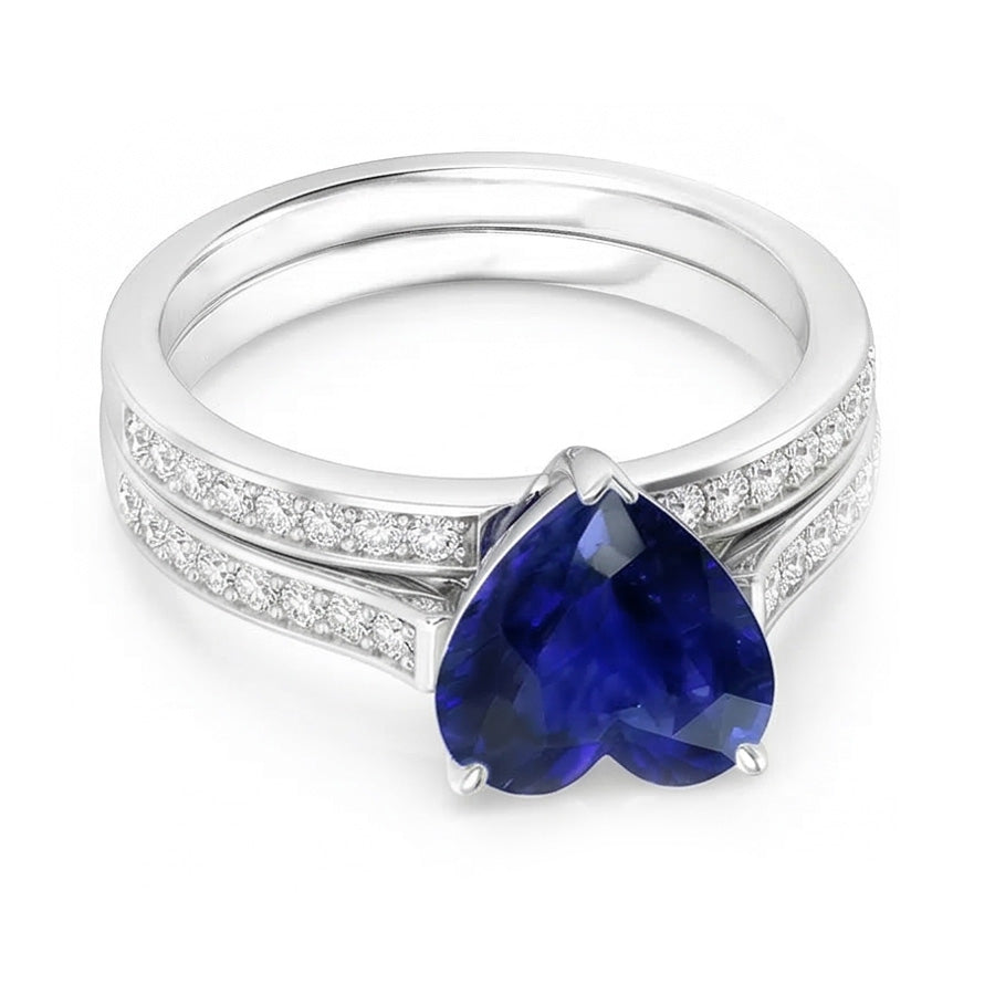 echter round diamant 4Karat memoire-ring Draufsicht
