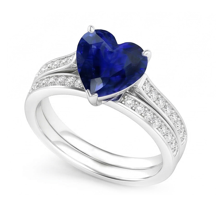 echter round diamant 4Karat memoire-ring Profilansicht