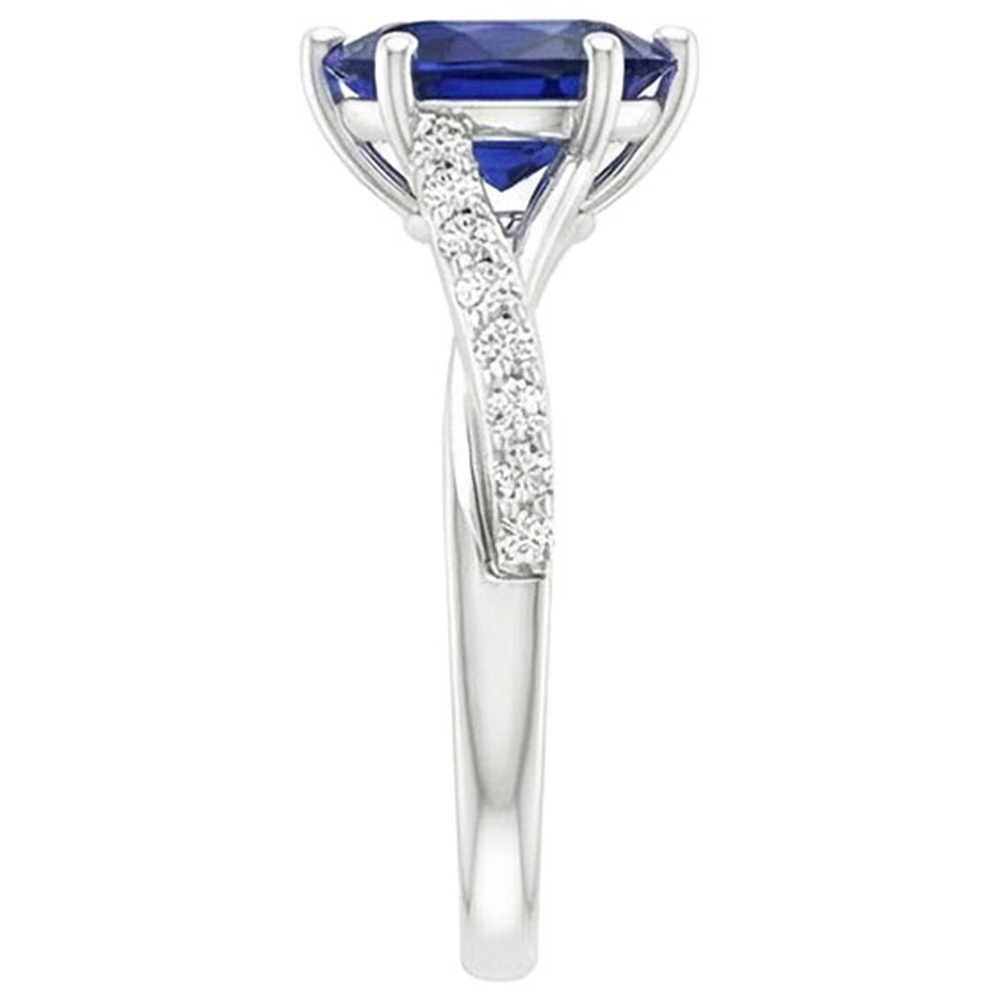 echter round diamant 3.25Karat ring auf Weiß