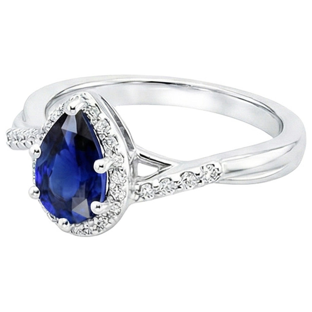 echter round diamant 5Karat ring auf Weiß