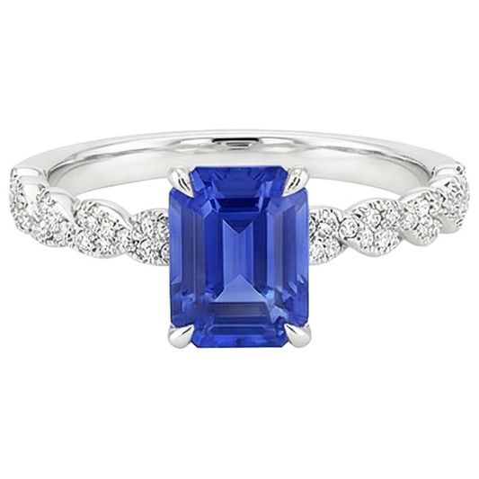 echter round diamant 4.50Karat ring auf Weiß