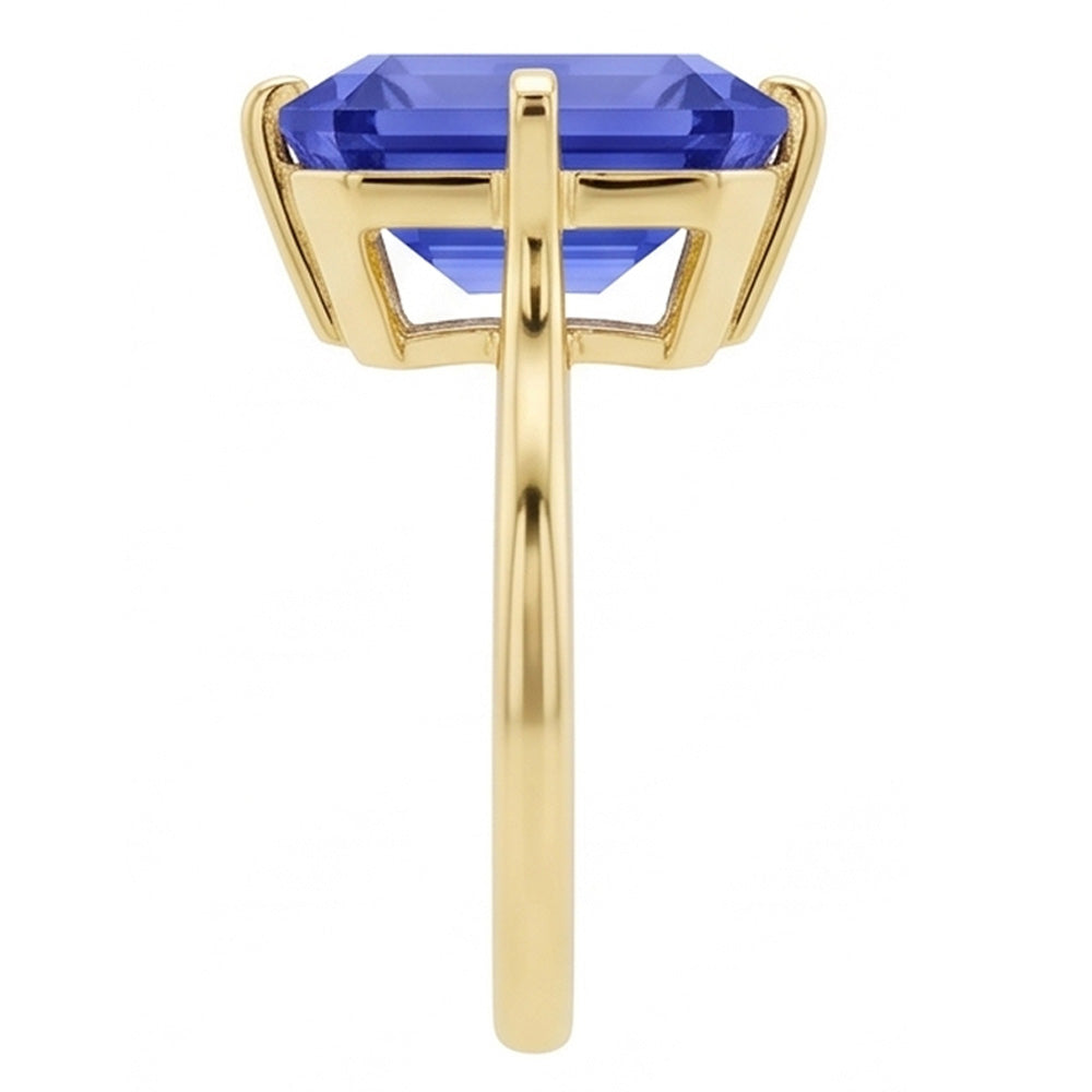 Verlobungsring aus 3 Karat Saphir-Gelbgold