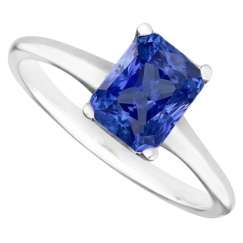 echter radiant diamant 3Karat ring Detailansicht