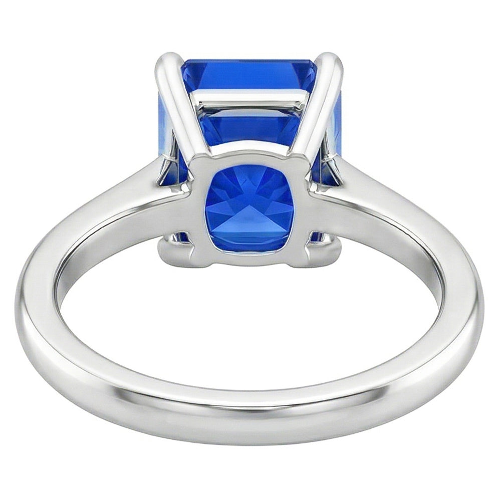 echter radiant diamant 3Karat ring Profilansicht