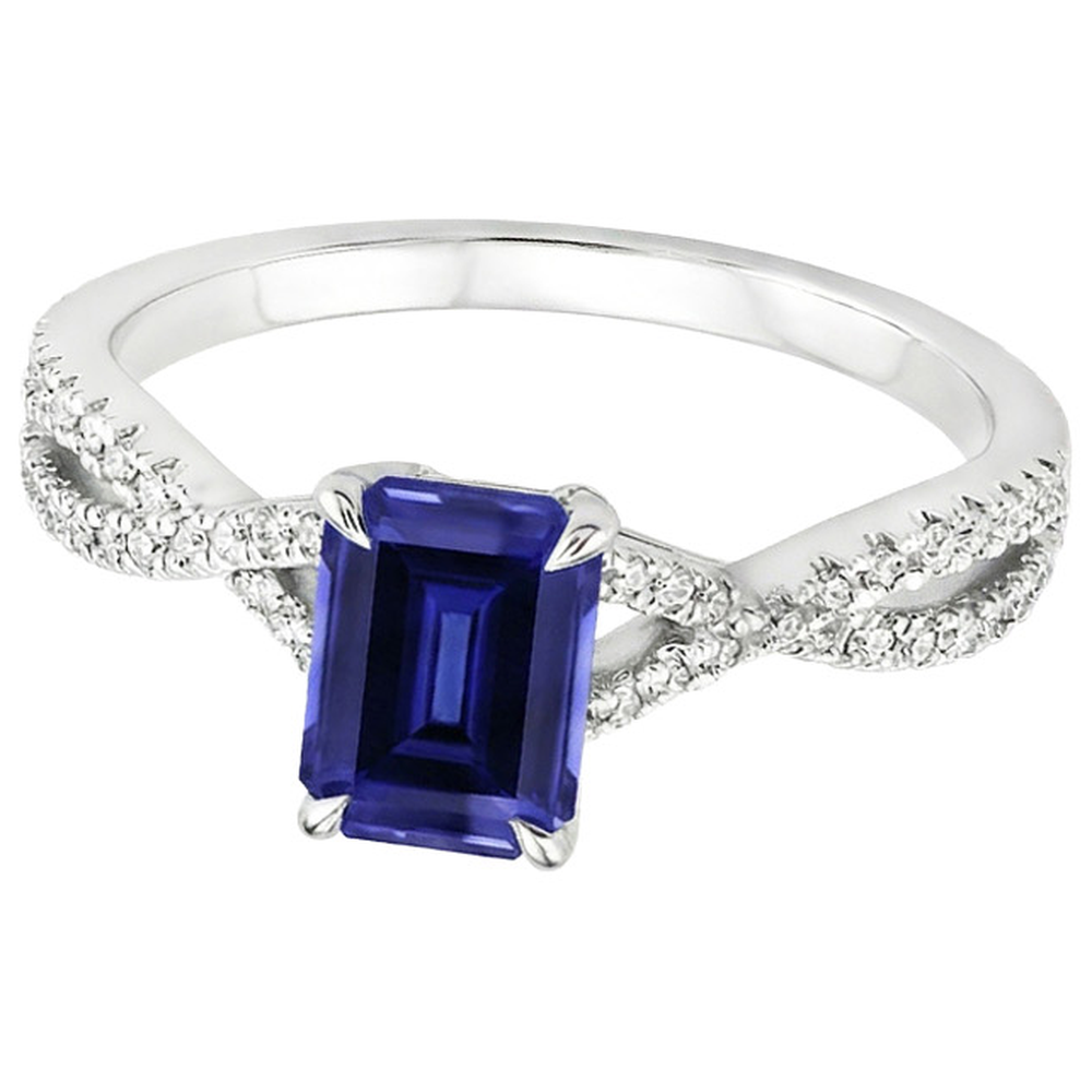echter round diamant 4Karat ring Draufsicht