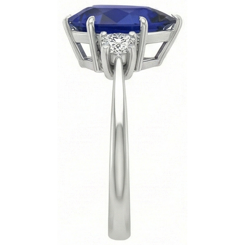 echter round diamant 4Karat ring auf Weiß