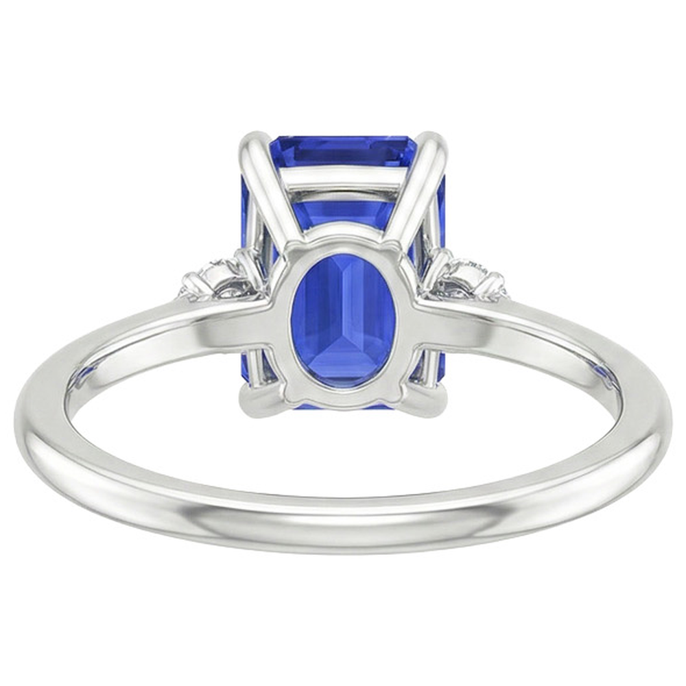 echter round diamant 3.50Karat ring Draufsicht