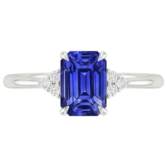 echter round diamant 3.50Karat ring Profilansicht
