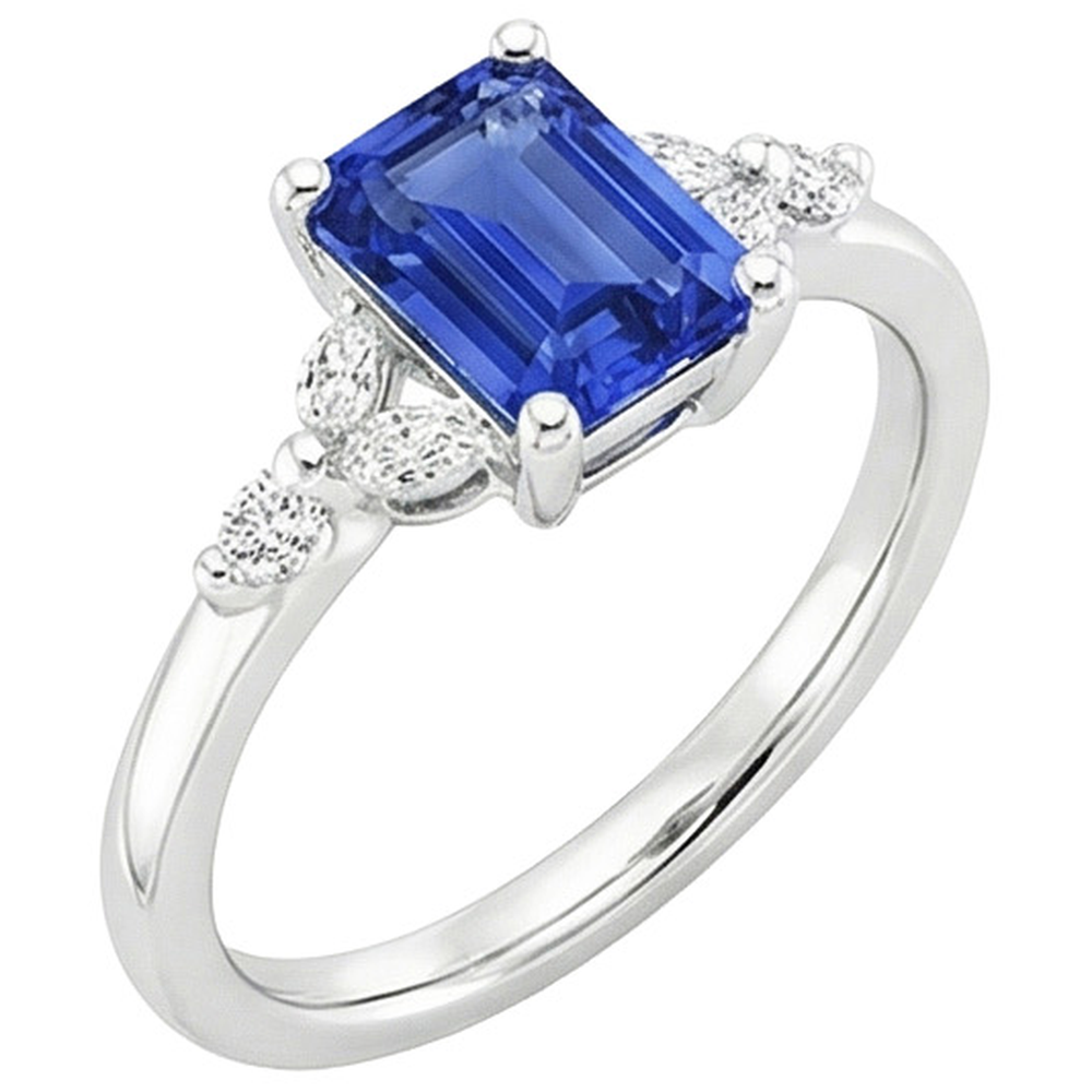 echter marquise diamant 4Karat ring Detailansicht