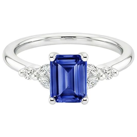 echter marquise diamant 4Karat ring Profilansicht