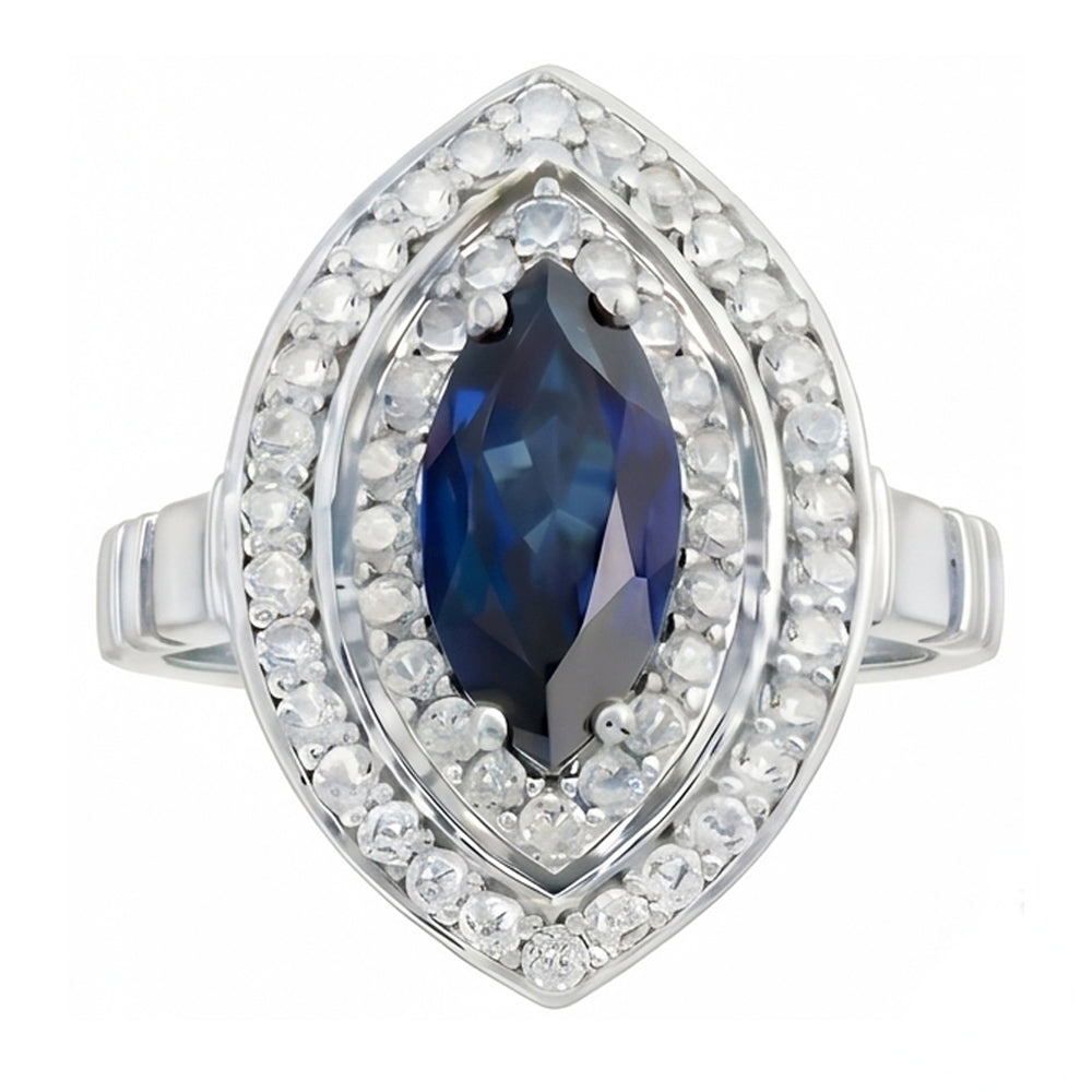 echter marquise diamant 3Karat ring Seitenansicht