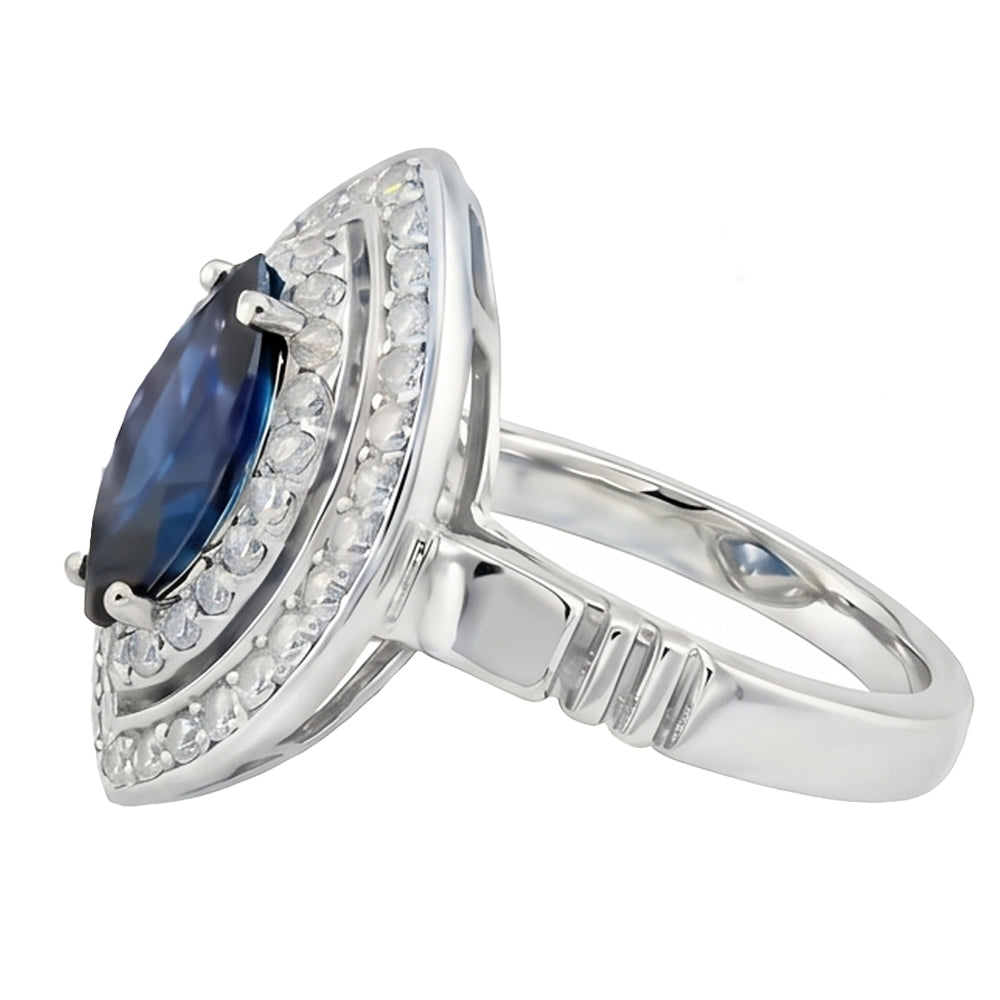 echter marquise diamant 3Karat ring Detailansicht