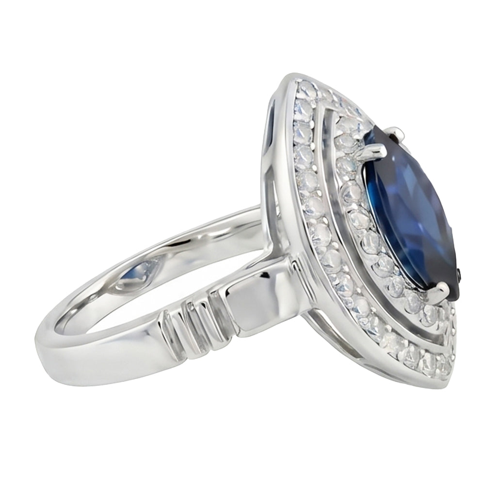 echter marquise diamant 3Karat ring Draufsicht