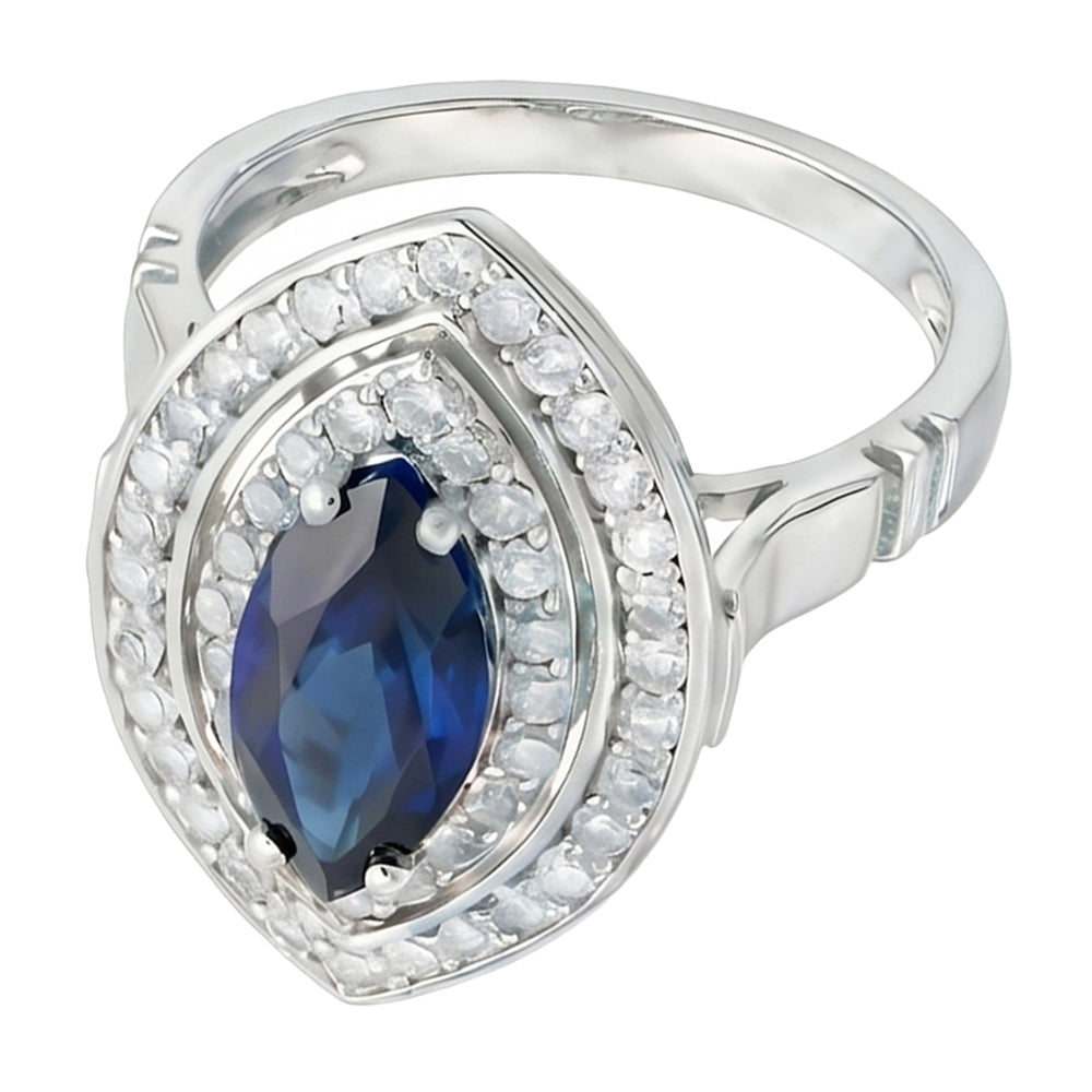 echter marquise diamant 3Karat ring Profilansicht