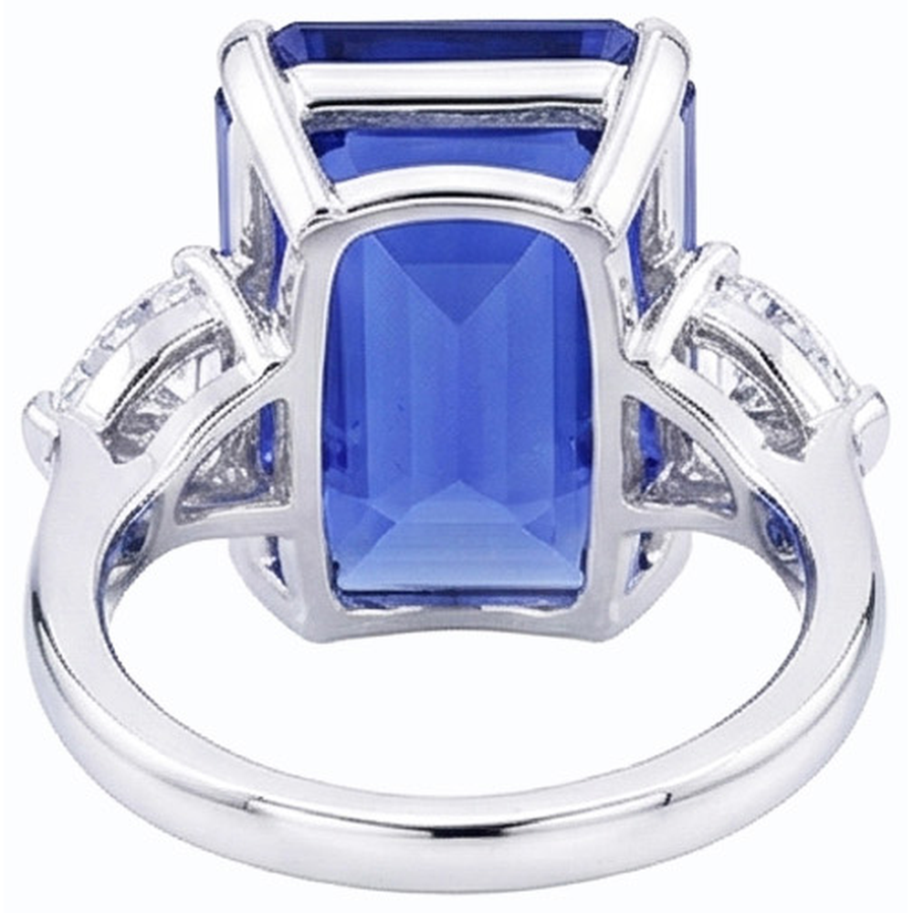 echter diamant 3.50Karat ring Profilansicht
