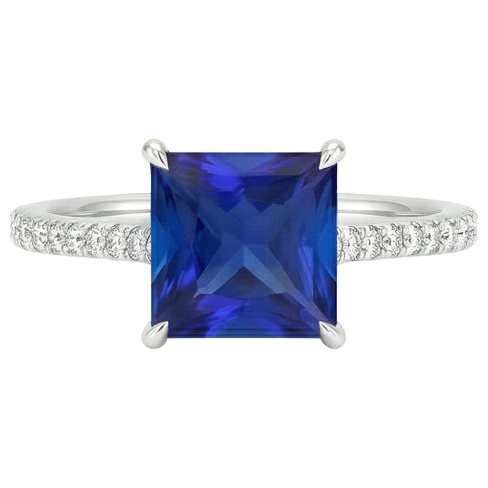 echter round diamant 6Karat ring auf Weiß