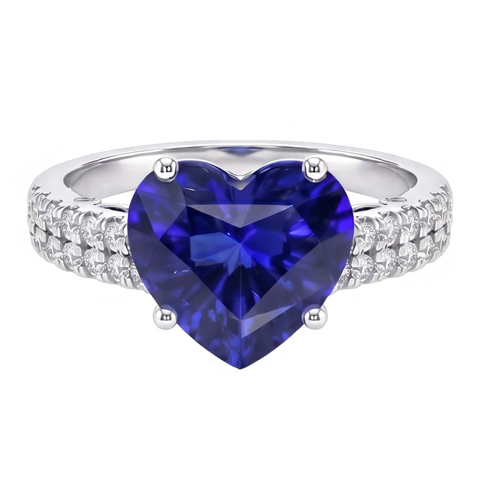 echter round diamant 4.50Karat ring Vorderansicht