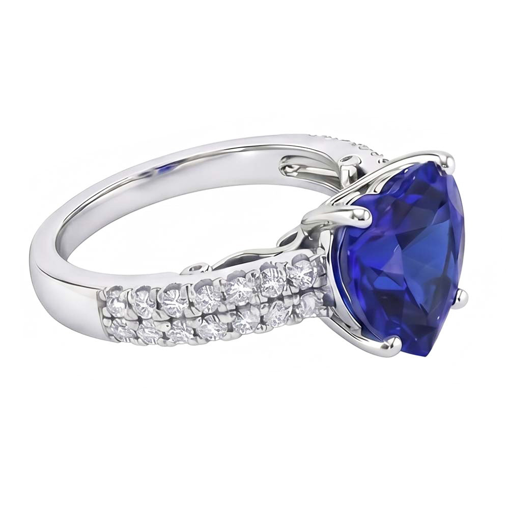 echter round diamant 4.50Karat ring Detailansicht