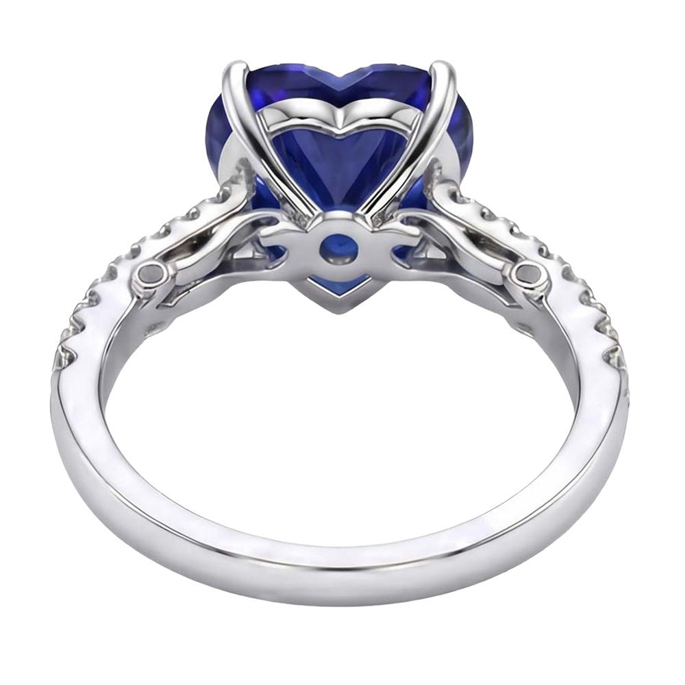 echter round diamant 4.50Karat ring Profilansicht