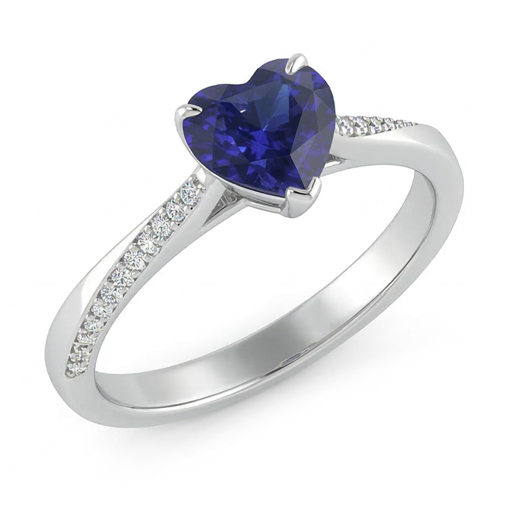 echter round diamant 2Karat ring Vorderansicht