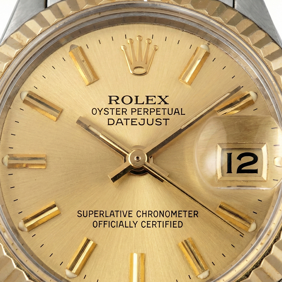 Vintage-Damenuhr aus Stahl und Gold, zweifarbig, Jahrgang-Rolex-Uhr Jubilee