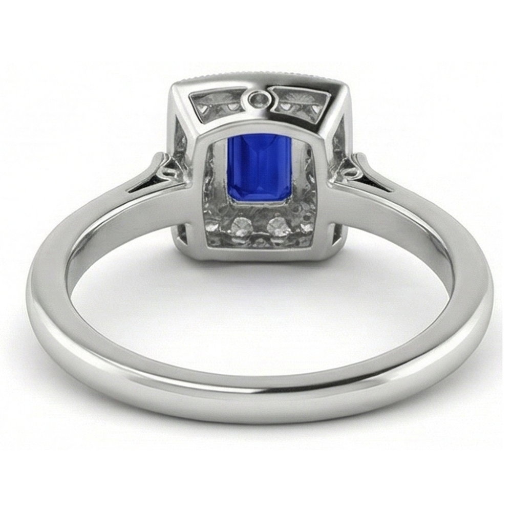echter round diamant 2Karat ring Profilansicht