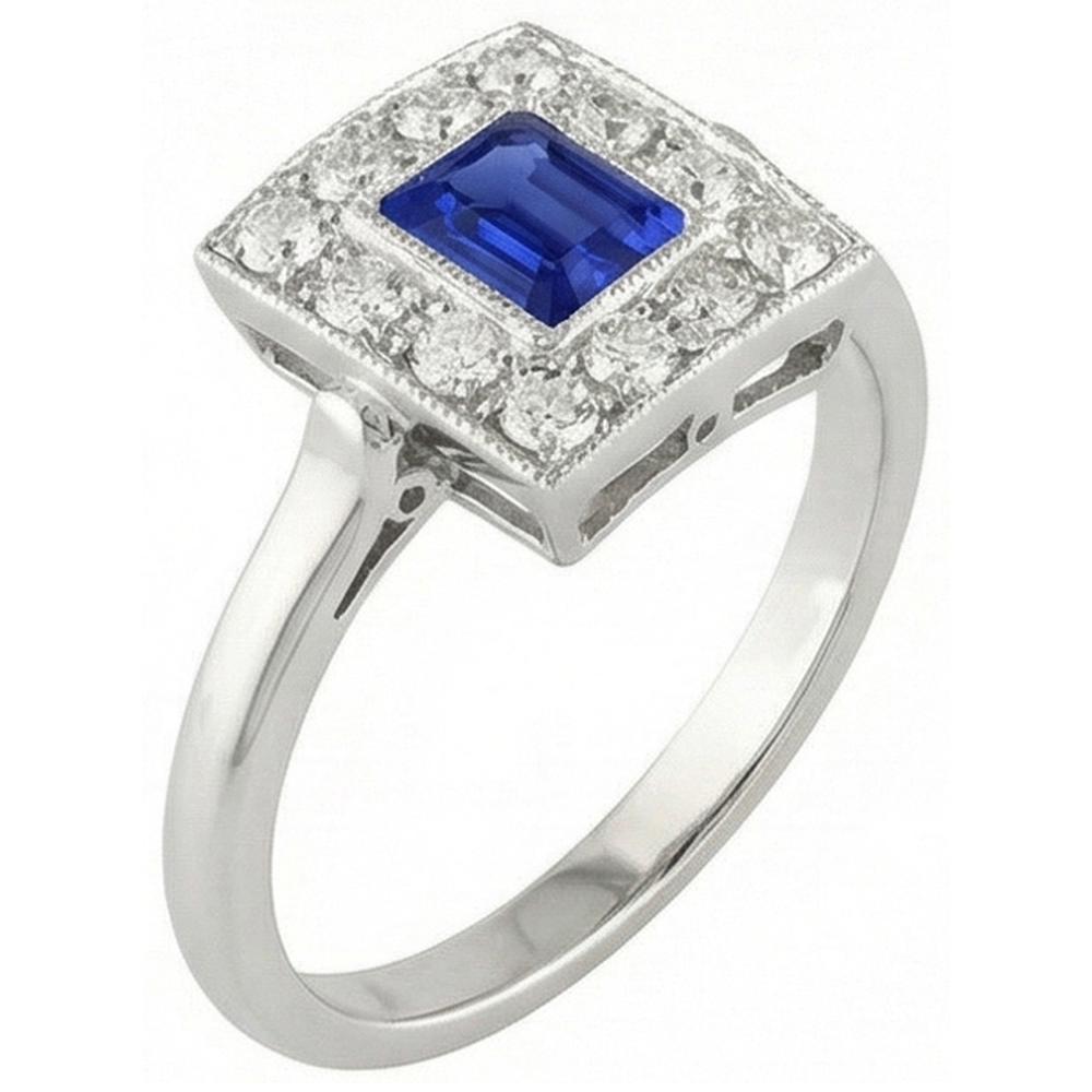 echter round diamant 2Karat ring Seitenansicht