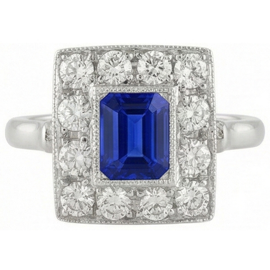 echter round diamant 2Karat ring Vorderansicht