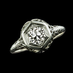 Vintage-Stil Solitärring runder alter Minenschliff Natürliche Aus der Erde Abgebauter Natürlicher Diamant 1,75 Karat