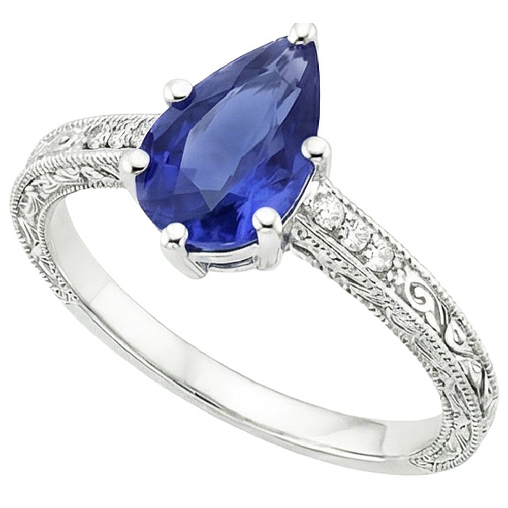 echter round diamant 4.25Karat ring Seitenansicht