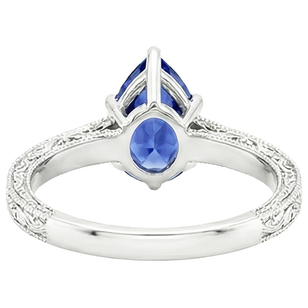 echter round diamant 4.25Karat ring Draufsicht