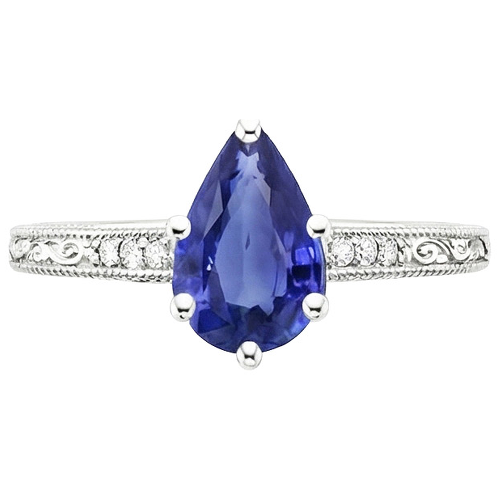 echter round diamant 4.25Karat ring Profilansicht