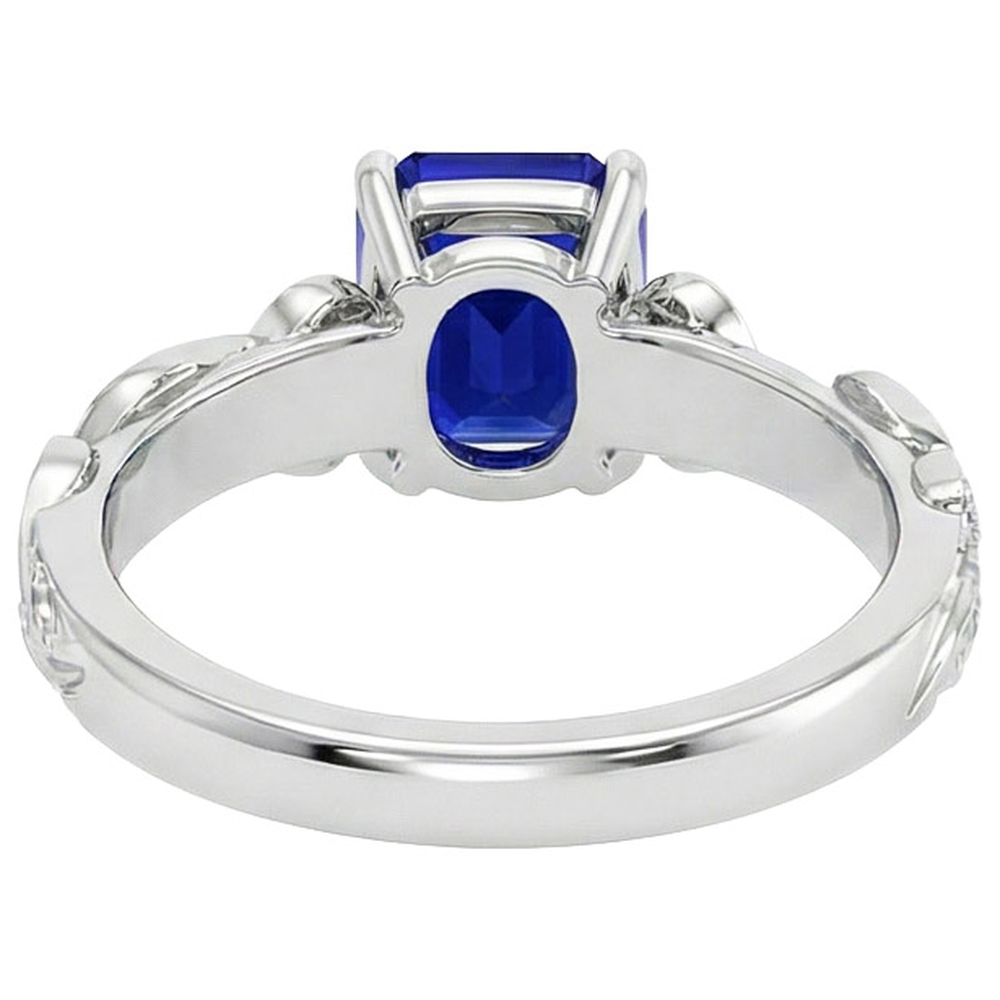 echter round diamant 5.50Karat ring Profilansicht