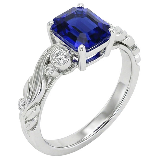 echter round diamant 5.50Karat ring Vorderansicht