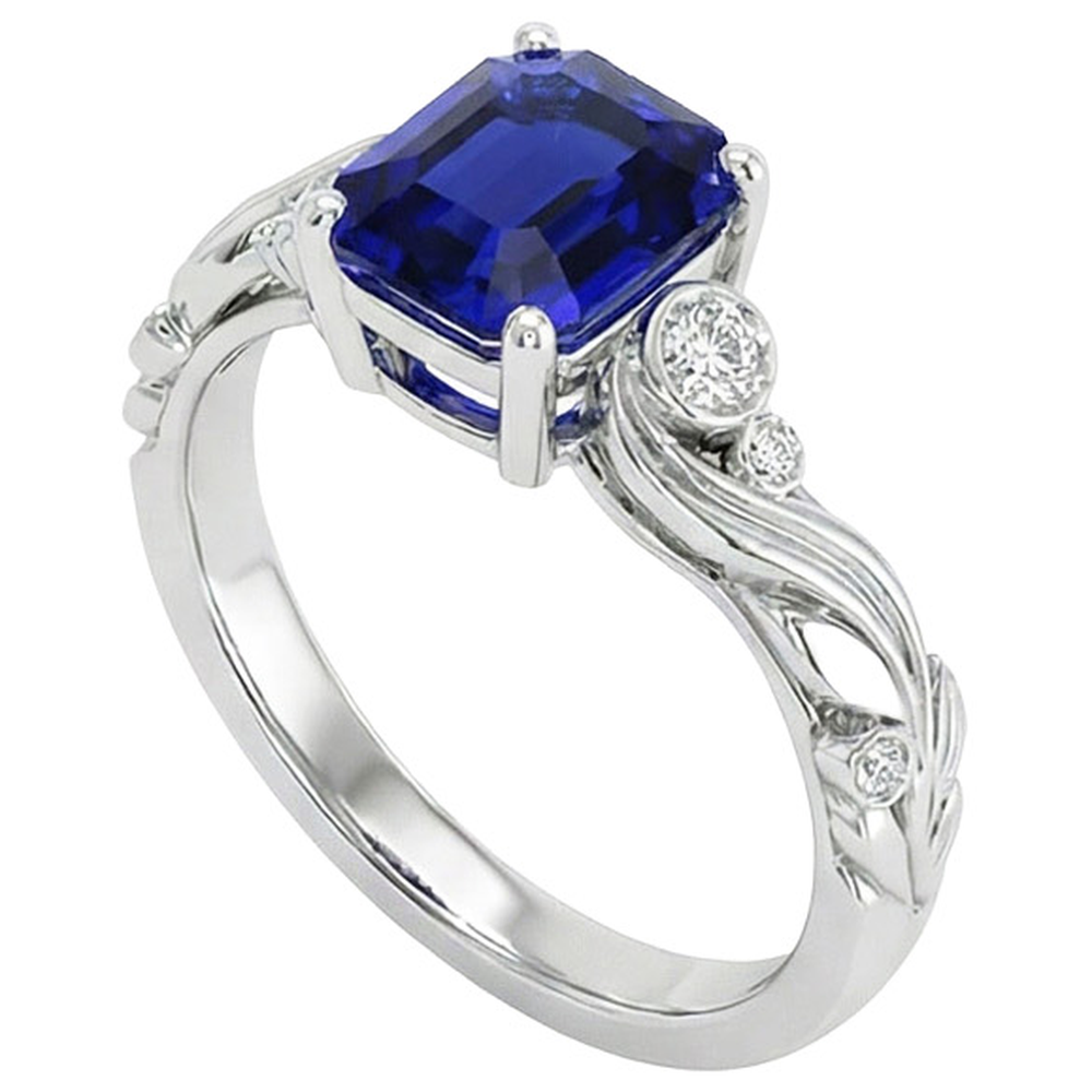 echter round diamant 5.50Karat ring Seitenansicht