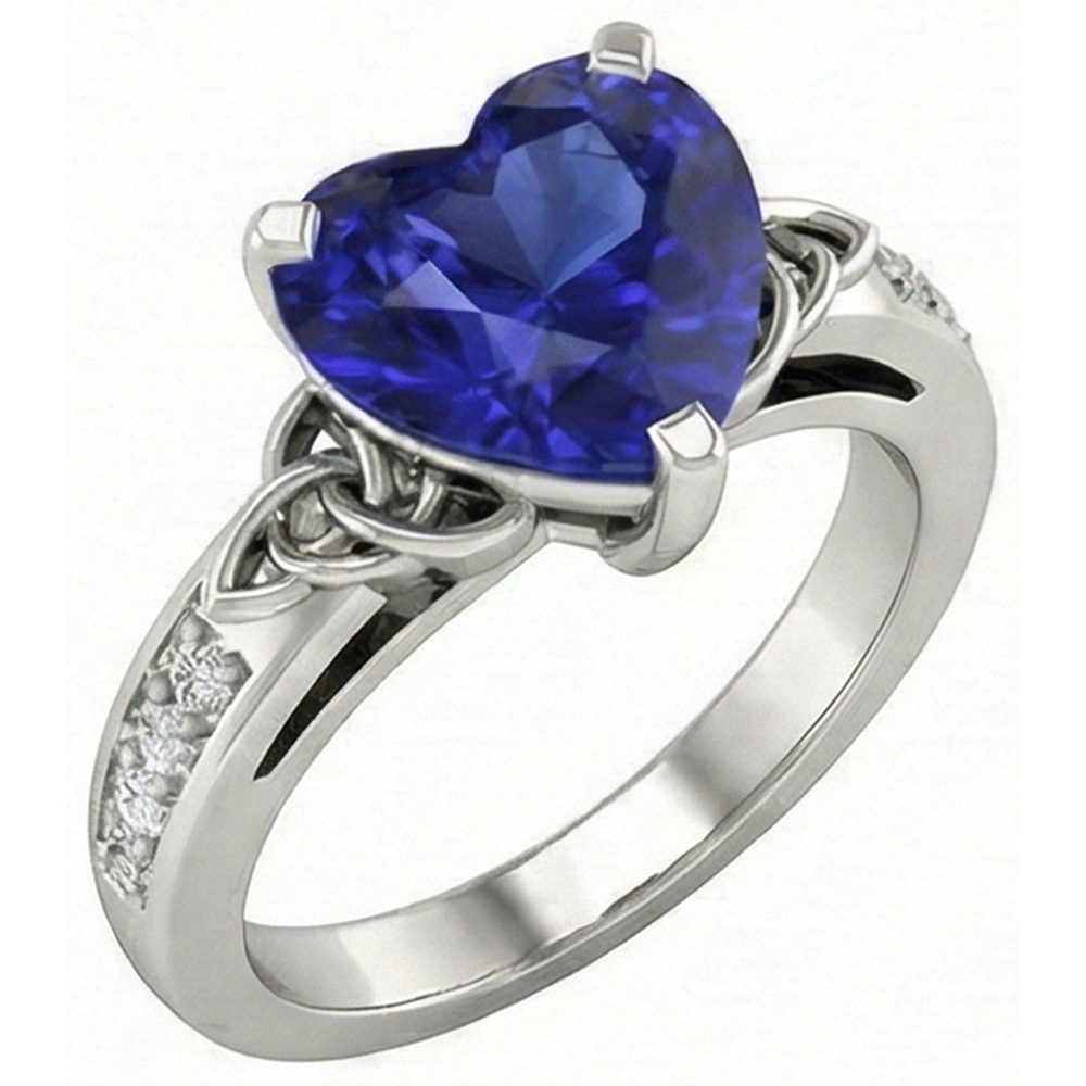 echter round diamant 3.50Karat ring Vorderansicht