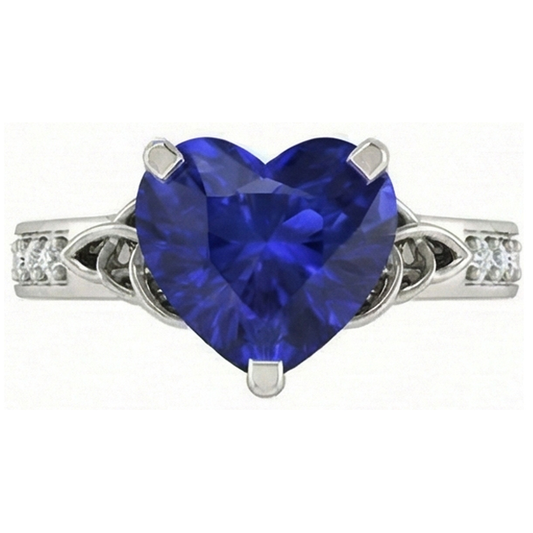 echter round diamant 3.50Karat ring Seitenansicht