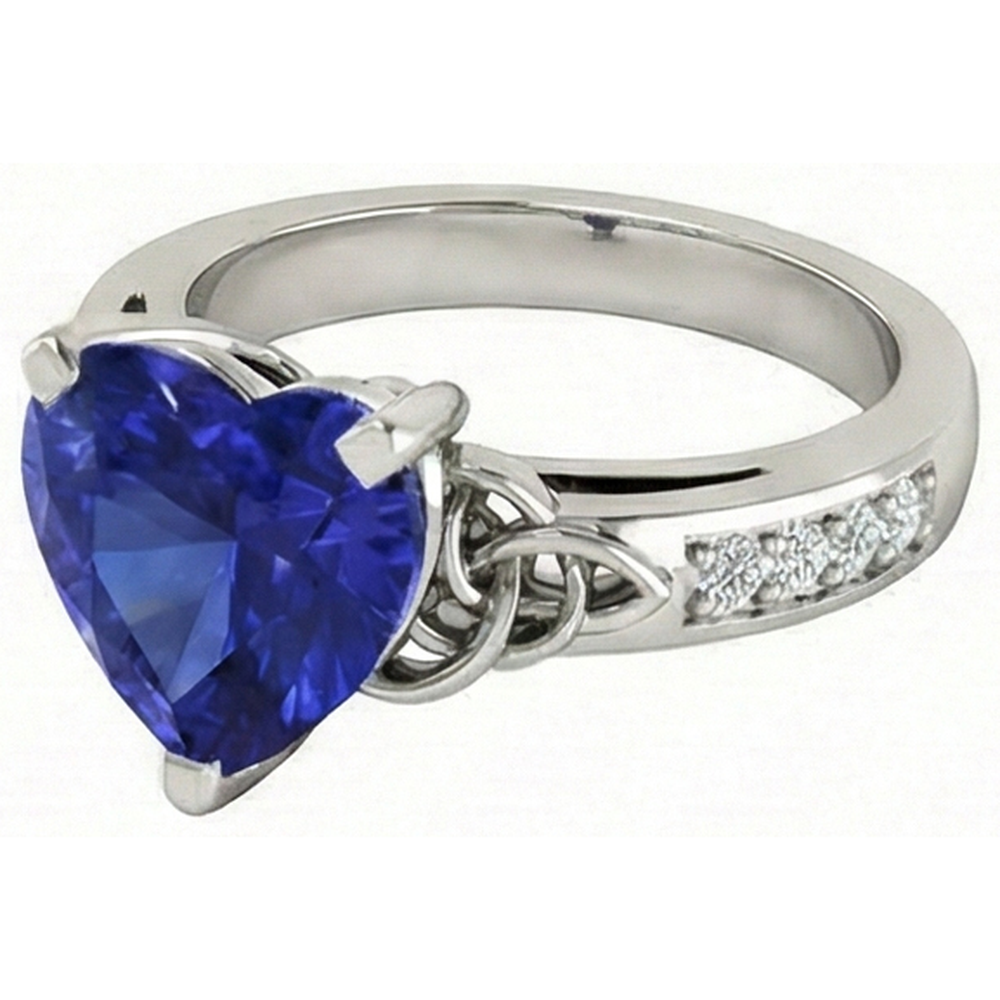 echter round diamant 3.50Karat ring Detailansicht