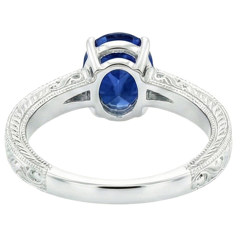 echter oval diamant 4.50Karat ring auf Weiß