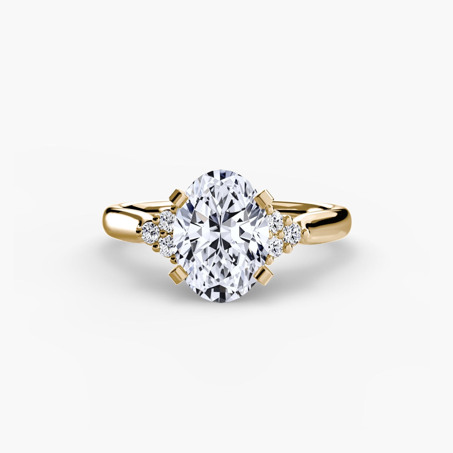 Strahlender Edelstein Setting Karat – Profilansicht