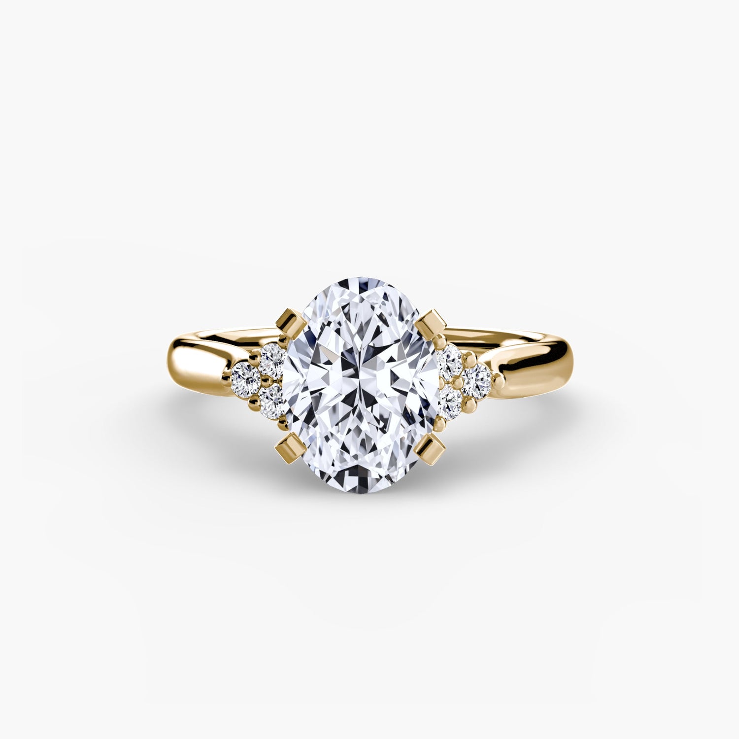Strahlender Edelstein Setting Karat – Profilansicht