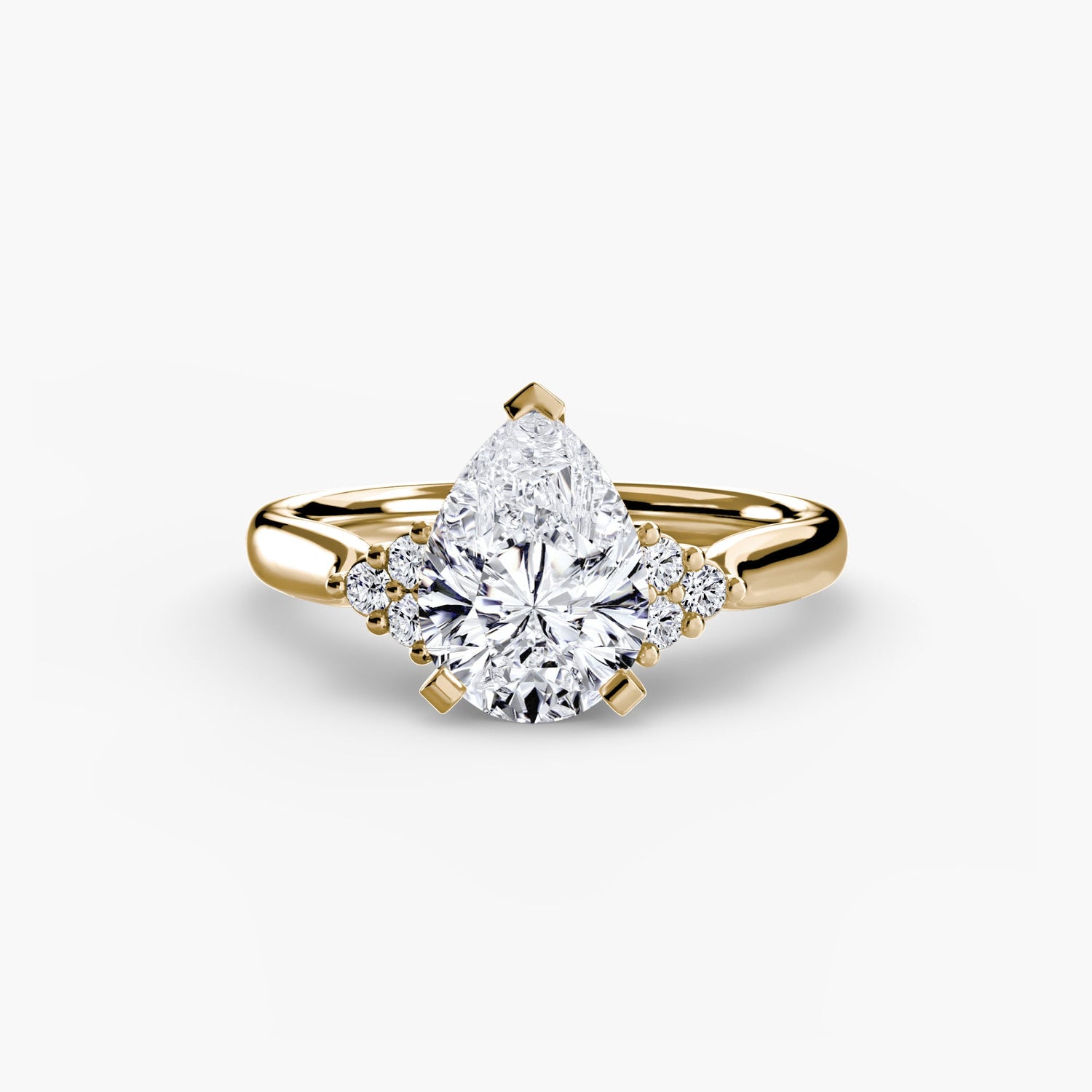 Setting Gold mit Edelstein – Draufsicht