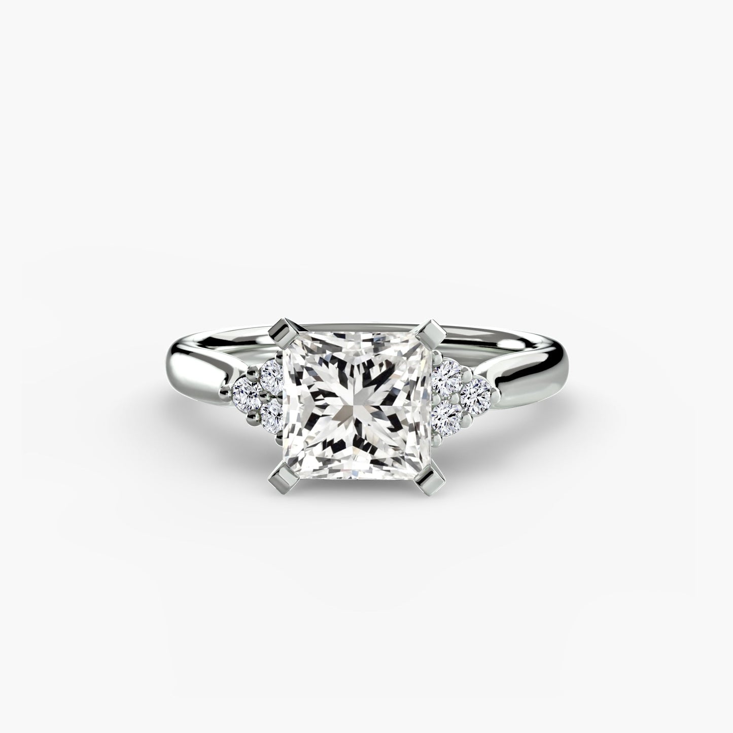 Strahlender Edelstein Setting Karat – Seitenansicht