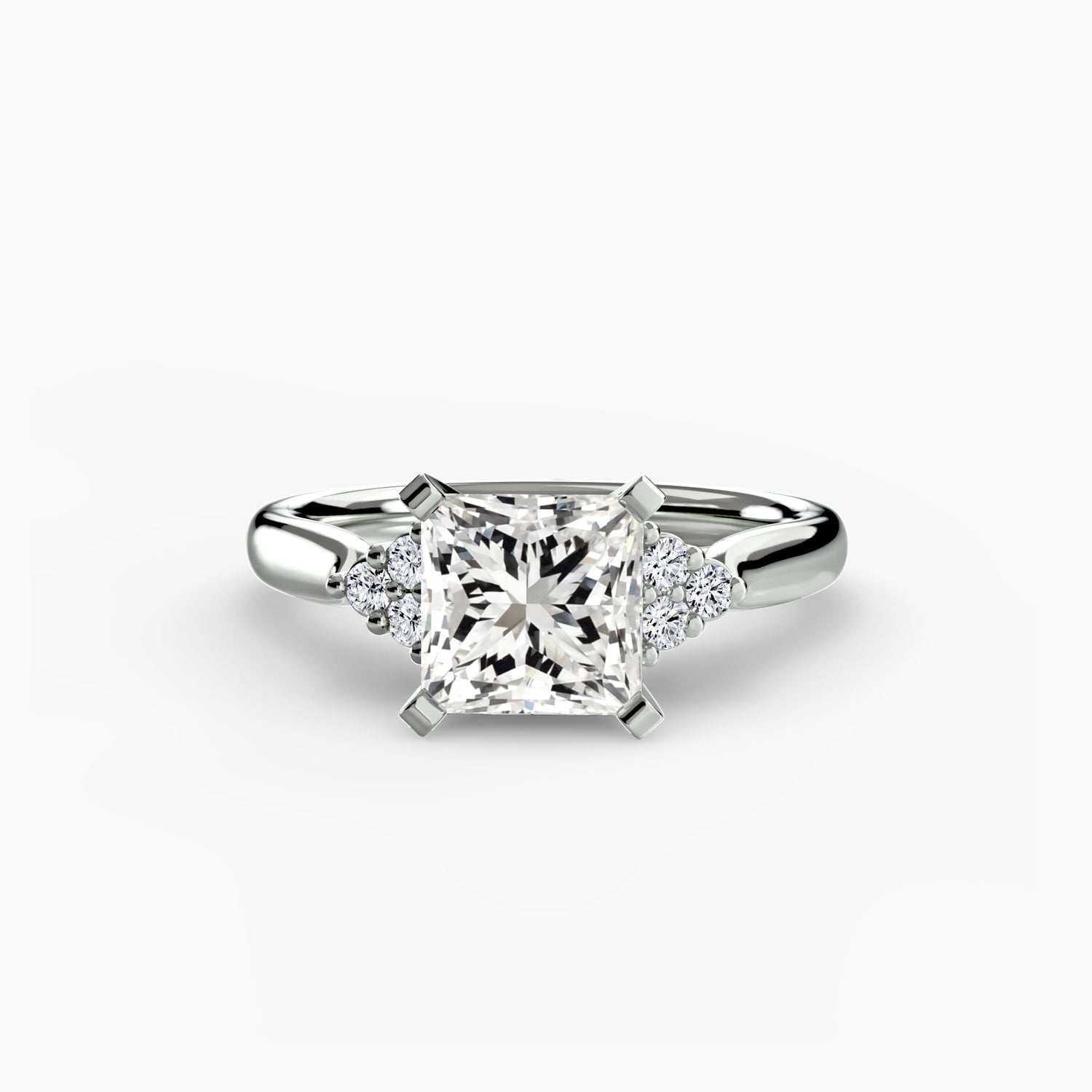 Strahlender Edelstein Setting Karat – Seitenansicht