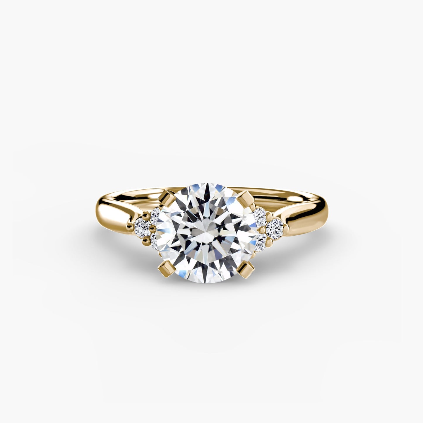 Setting Gold mit Edelstein – Frontansicht