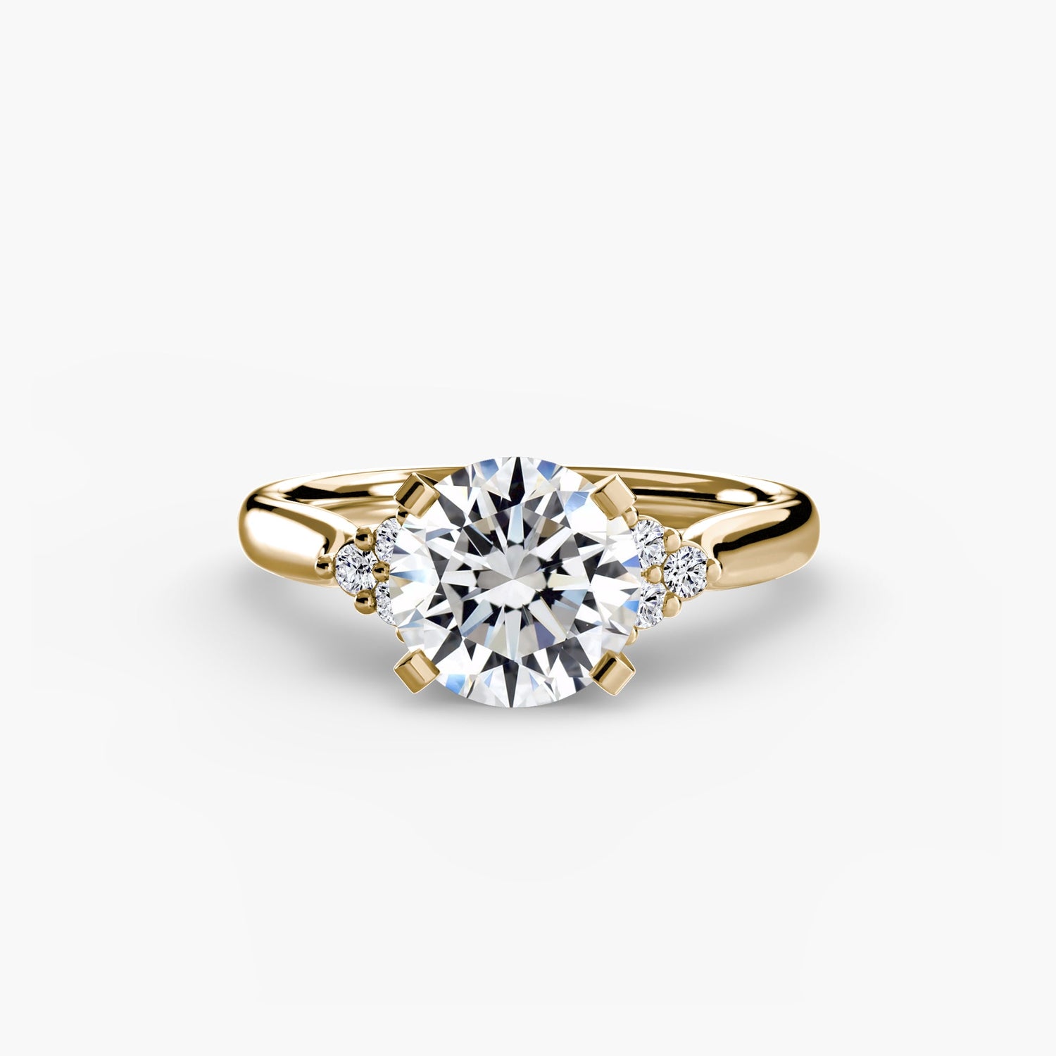 Setting Gold mit Edelstein – Frontansicht
