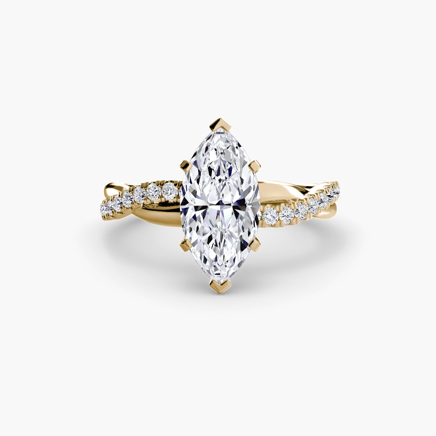 Rund-Brillant Edler Smaragd Ring in Gold – Alternative Ansicht