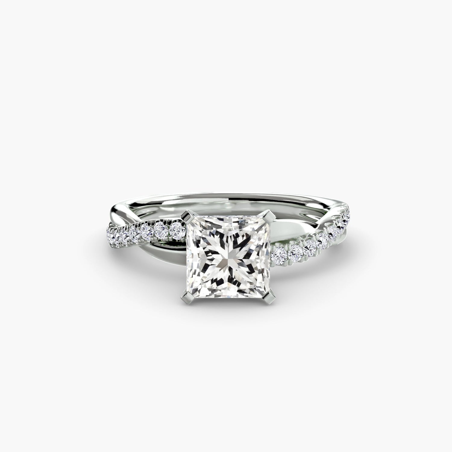 Rund-Brillant Edler Smaragd Ring in Gold – Hauptansicht